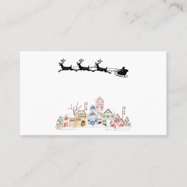 Carte De Visite Joyeux Noël (Devant)