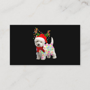 Carte De Visite Joyeux Noël Noël Westin Dog Reindeer Cosplay