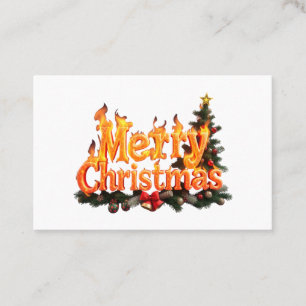 Carte De Visite Joyeux sapin de Noël