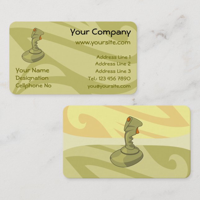 Carte De Visite Joystick (Devant / Derrière)