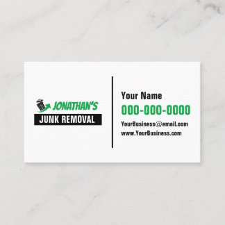 Carte De Visite Junk Removal Business Cards