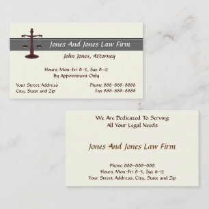 Carte de visite juridique de symbole de mandataire