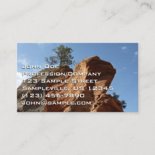 Carte De Visite Jusqu'à Angels Landing dans le parc national de Zi