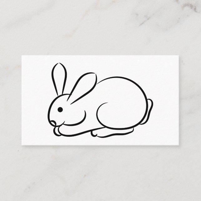 Carte De Visite Juste un lapin (Devant)