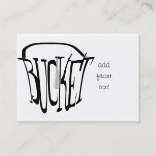 Carte De Visite Juste une goutte dans un seau