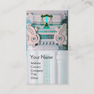 Carte De Visite JUSTICE BUREAU JURIDIQUE, PROCUREUR MONogramme