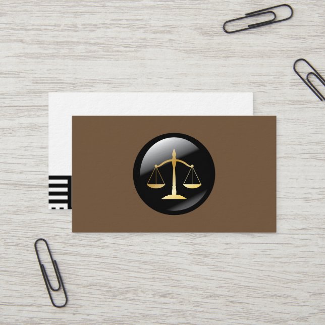 Carte De Visite Justice Law Office Personnalise Destiny Destiny'S (Devant/Arrière en situation)