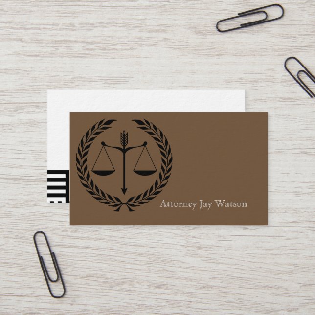 Carte De Visite Justice Law Office Personnalise Destiny Destiny'S (Devant/Arrière en situation)