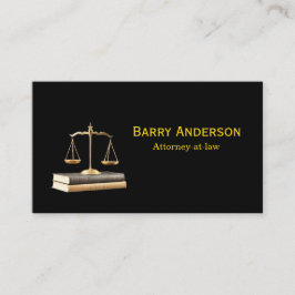 Carte De Visite Justice Scales on Books -- Attorney