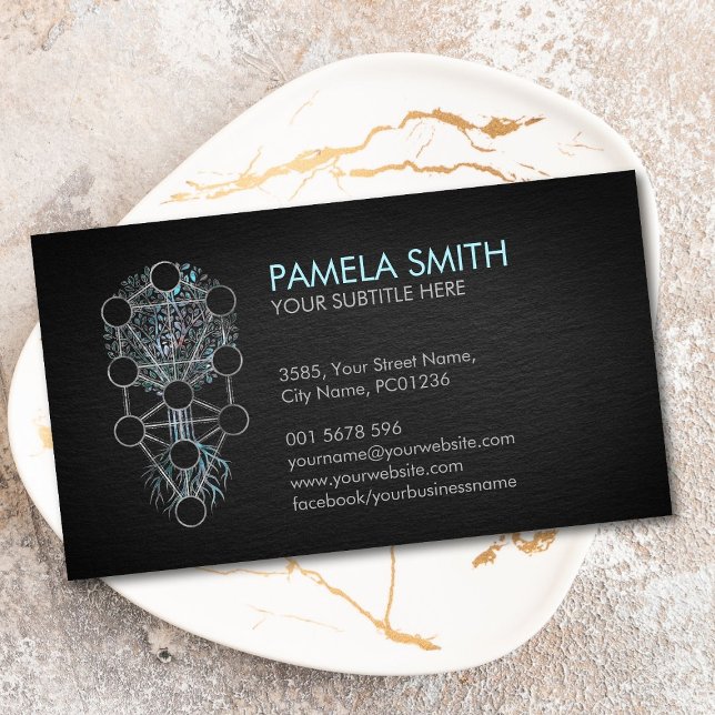 Carte De Visite Kabbalah L'Arbre de la Vie (Créateur téléchargé)