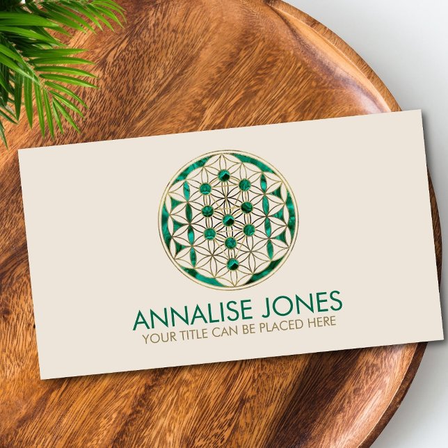 Carte De Visite Kabbalah L'Arbre de Vie - Fleur de Vie (Créateur téléchargé)