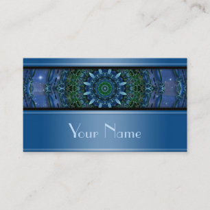 Carte De Visite Kaleidoscope Fractal Mandala VII + votre texte