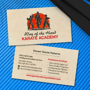 Carte De Visite Karate Academy - Adultes et jeunes karateka