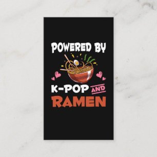 Carte De Visite Kawaii Noodles Kpop et Ramen