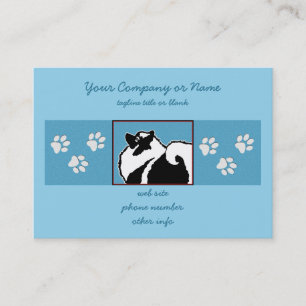 Carte De Visite Keeshond Graphics - Cute Original Chig Art