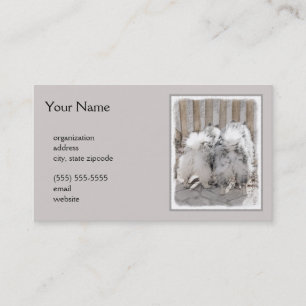 Carte De Visite Keeshonds at the Gate Painting - Original Dog Art