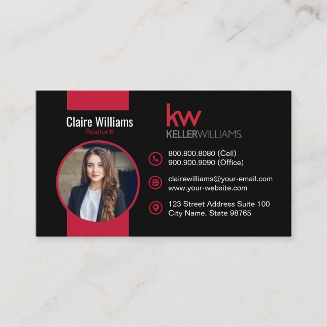 Carte de visite Keller Williams (Devant)