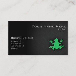 Carte De Visite Kelly Green Frog