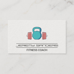 Carte De Visite Kettle Bell Barbell Gym Weights Formateur de con
