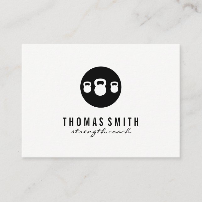 Carte De Visite Kettle Bell Personal Trainer (Devant)