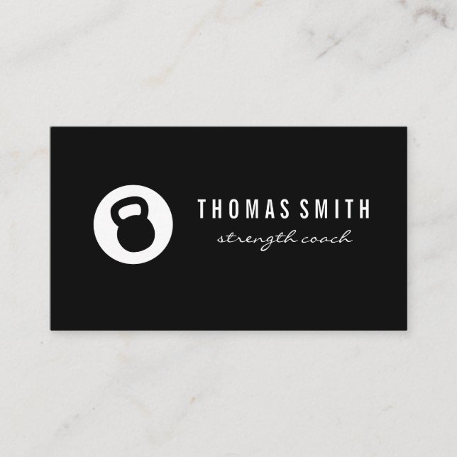 Carte De Visite Kettle Bell Personal Trainer (Devant)