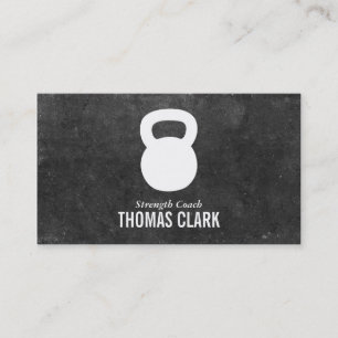 Carte De Visite Kettlebell Formateur personnel (ardoise)
