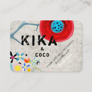 Carte De Visite Kika et Coco bonnes vibrations