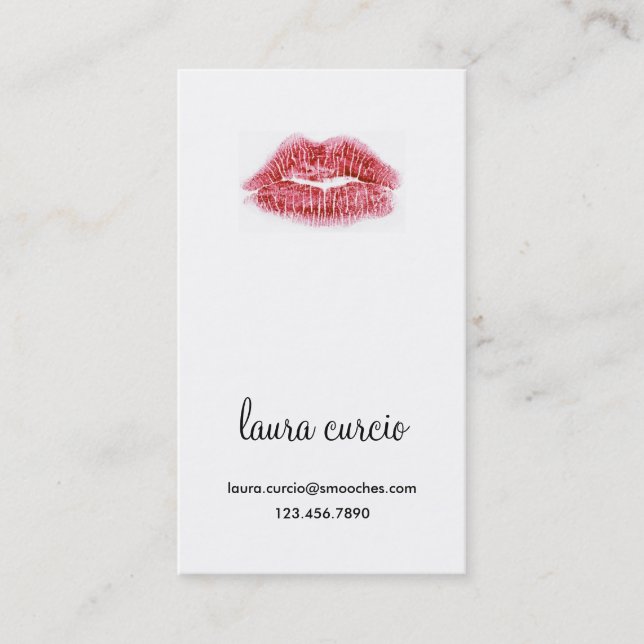 Carte De Visite Kissy font face (Devant)