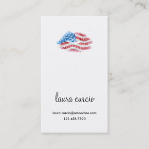 Carte De Visite Kissy patriotique font face