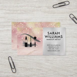 Carte De Visite Kit maquillage   Lashes oculaires   Gold Star Dust