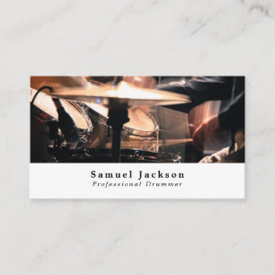 Carte De Visite Kit tambour, musicien professionnel