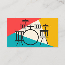 Carte De Visite Kit Tambour Tri-Color - Coral or Turquoise