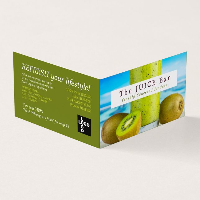 Carte De Visite Kiwi Fruit, Bar à jus, Détail (Extérieur)