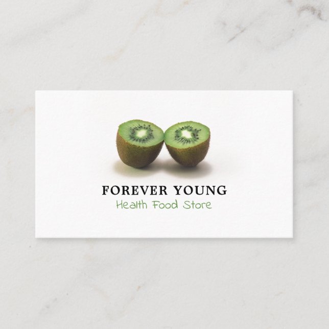 Carte De Visite Kiwi Fruit, magasin de nourriture santé (Devant)