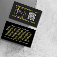 KJV Christian Store QR code or noir