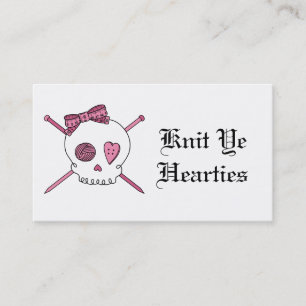 Carte De Visite Knit YE Hearties (rose)