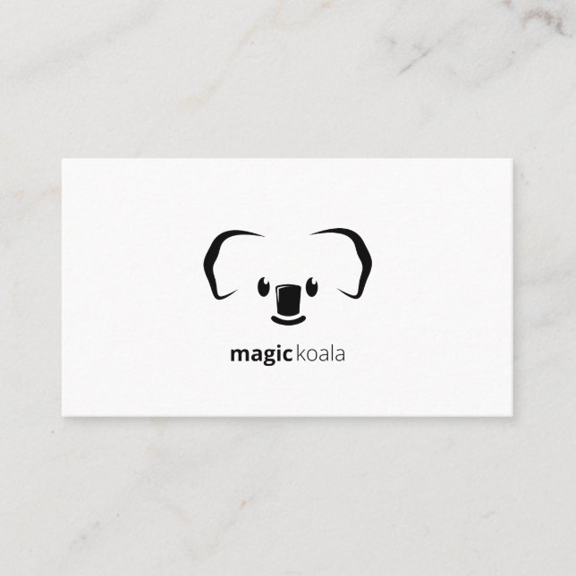 Carte De Visite Koala Magie Moderne Cute Animal (Devant)