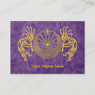 Carte De Visite KOKOPELLI / L'HOMME DANS LE MAZE or + vos idées