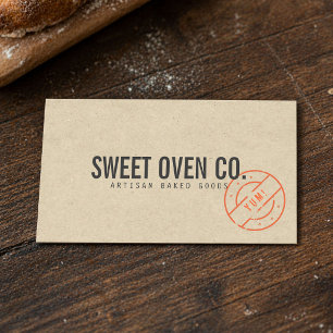 Carte de visite Kraft Cottage Bakery