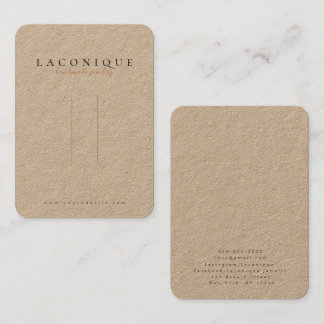 Carte De Visite Kraft | Écran de cheveu | Bijoux