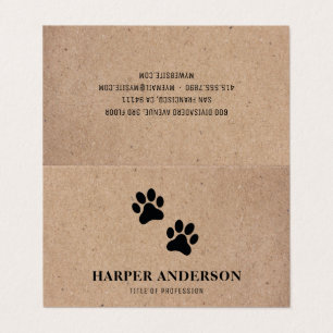 Carte De Visite Kraft Moderne Beauté Simple Pet Care Professionnel