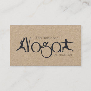 Carte De Visite KRAFT Yoga Fitness Personal Trainer Gym
