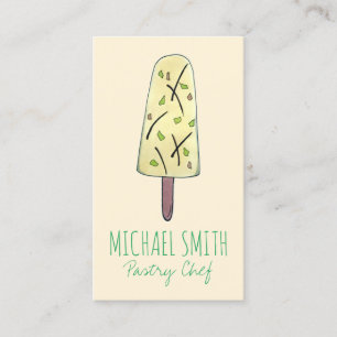 Carte De Visite Kulfi Qulfi Crème indienne de glace Dessert congel