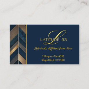 Carte De Visite L33 Parquet en chevron avec image d'Agent