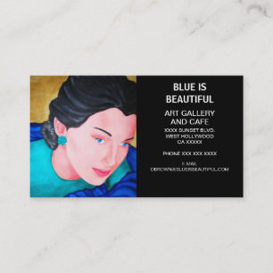 CARTE DE VISITE LA BEAUTÉ EST BLEUE