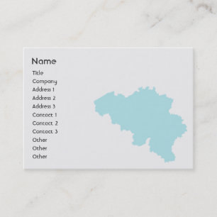 Carte De Visite La Belgique - potelée