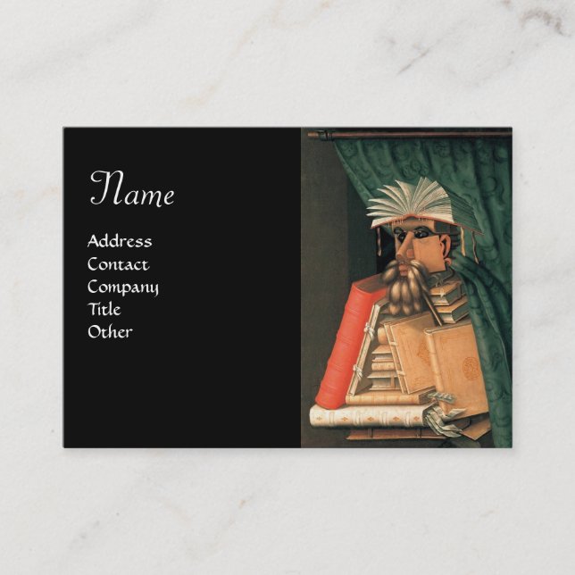 CARTE DE VISITE LA BIBLIOTHÈQUE (Devant)