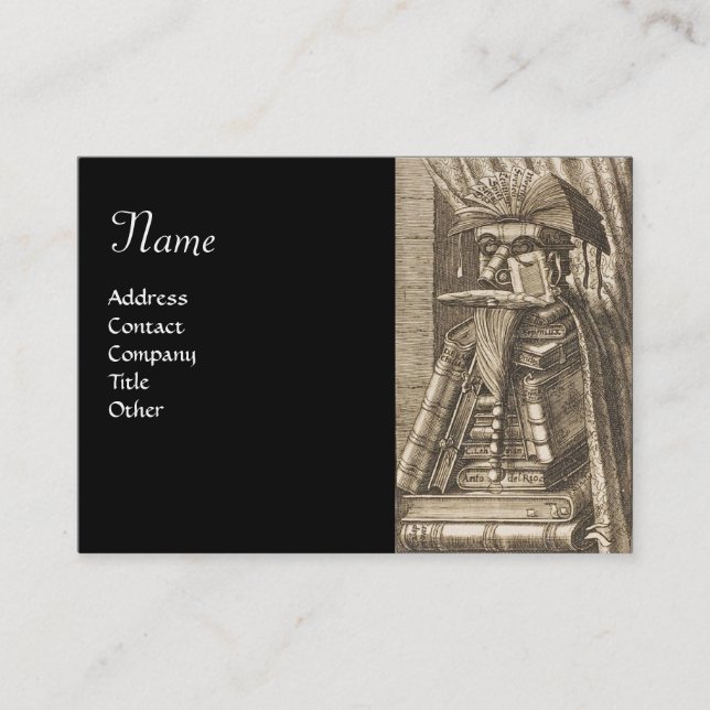 CARTE DE VISITE LA BIBLIOTHÈQUE (Devant)