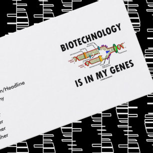 Carte De Visite La Biotechnologie est dans mes gènes (réplication 