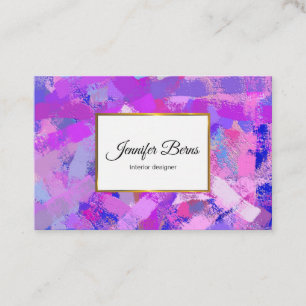 Carte De Visite La brosse abstraite frotte texure.